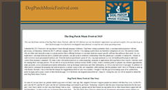 Desktop Screenshot of dogpatchmusicfestival.com