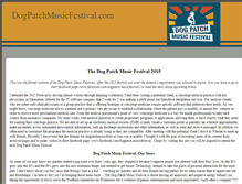 Tablet Screenshot of dogpatchmusicfestival.com